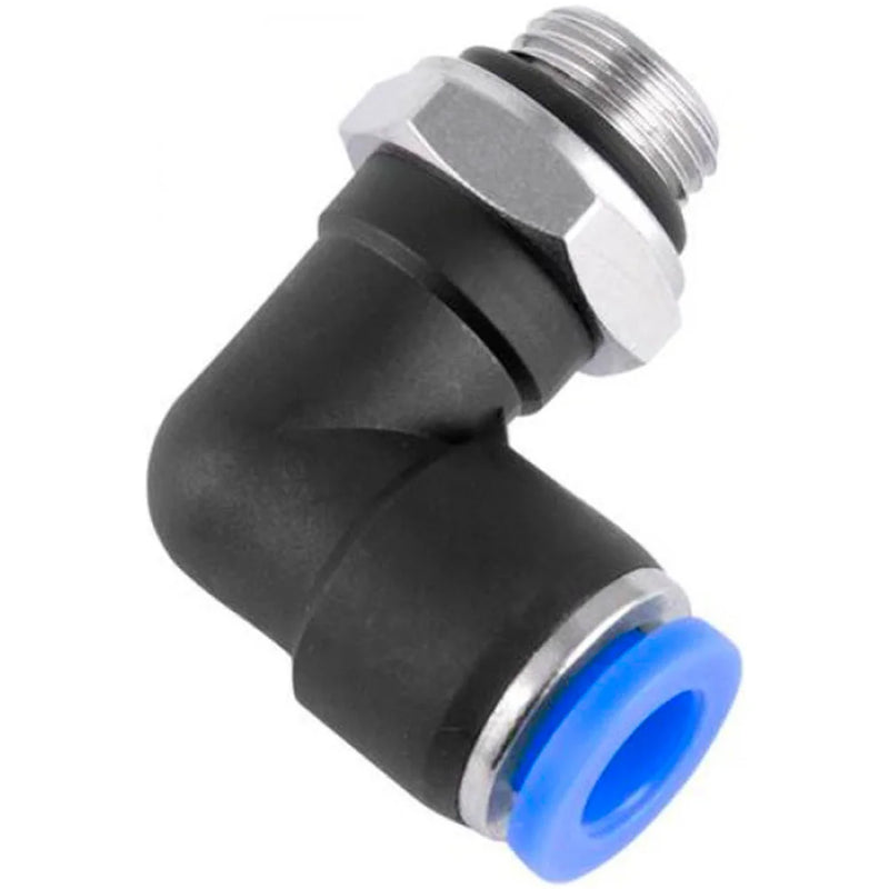 Kit 10 Pçs - Conexão Cotovelo Giratório 1/8