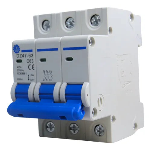 Mini Disjuntor 6KA CURVA C 3 POLOS 63A